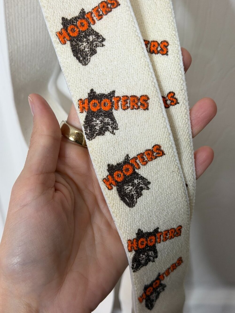 RARE Vintage 1980s Hooters Elastic Adjustable Suspenders Promotional Memorabilia